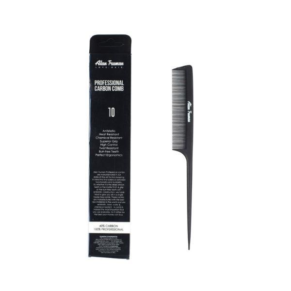 Alan Truman Cb-10 Standard Rat Tail Carbon Comb 1's - Hair Combs