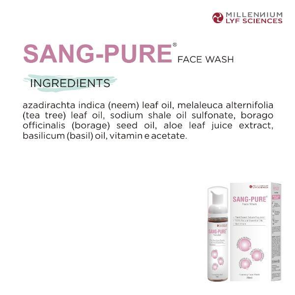 Millennium Lyf Sciences Sang-Pure Face Wash 70 ml - Pure Herbs
