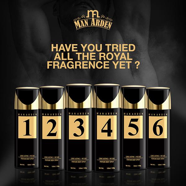 Man Arden 4 Deodorant, No Gas Deo for Men, Long Lasting Ultra Luxury Perfume Body Spray 120 ml - Men Deodorants/Roll-Ons