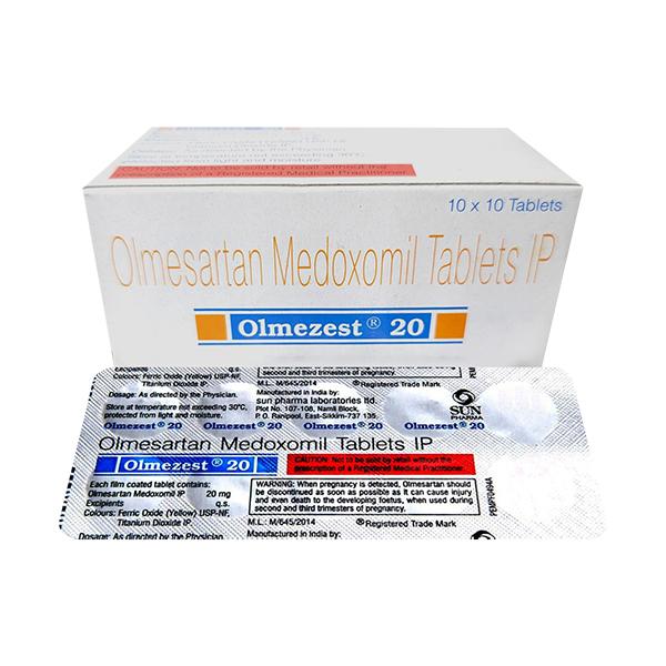 Olmezest 20mg Tablet 10'S - Hypertension-Ang