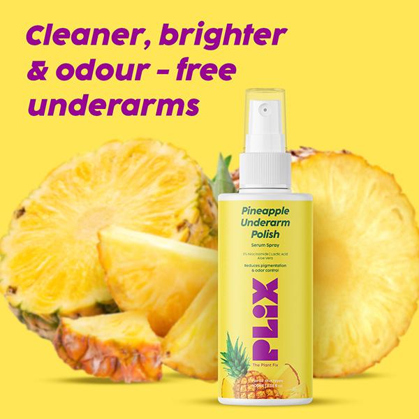 Plix The Plant Fix Pineapple Underarms Lightening Deodorant For Women 100 ml - Women Deodorants/Roll-Ons
