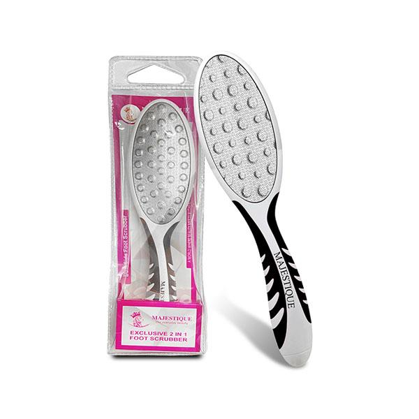 Netmeds | Majestique Dual Side Foot Scrubber, Heel Scraper for Feet, Hands, and Body - Color May Vary 1's