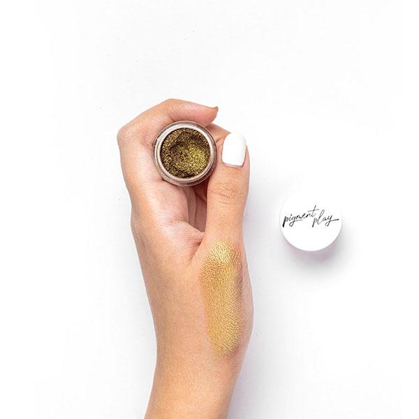 Pigment Play Iridescent Loose Pigment Powder - Amazon Gold 2 gm - Loose Powder