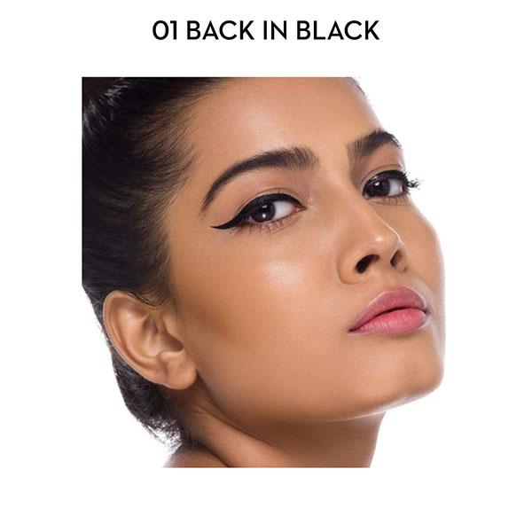 SUGAR Cosmetics Gloss Boss 24HR Eyeliner - 01 Back In Black (Black) 2.5 gm - Eyeliners