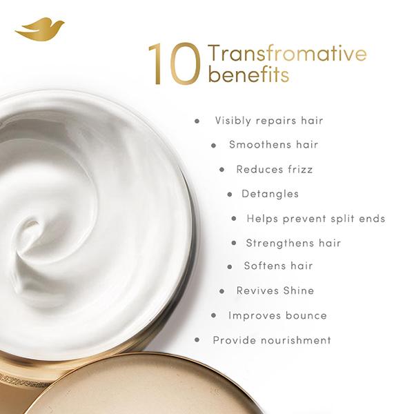 Dove 10 in 1 Deep Repair Treatment Hair Mask for damaged hair 300 ml - Hair Masks & Packs