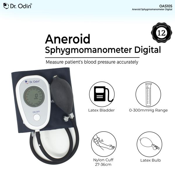 Dr. Odin Aneroid Sphygmomanometer (Digital) OAS105 1's - Blood Pressure Monitors