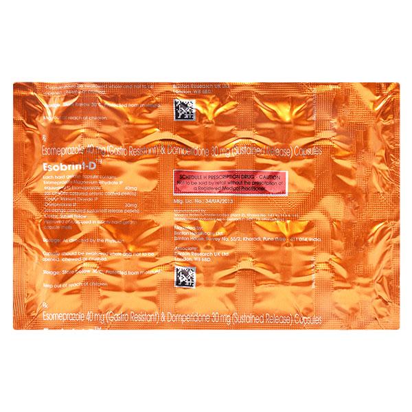 ESOBRINT D Capsule 10's - Ulcer/Reflux/Flatulence-Aaa