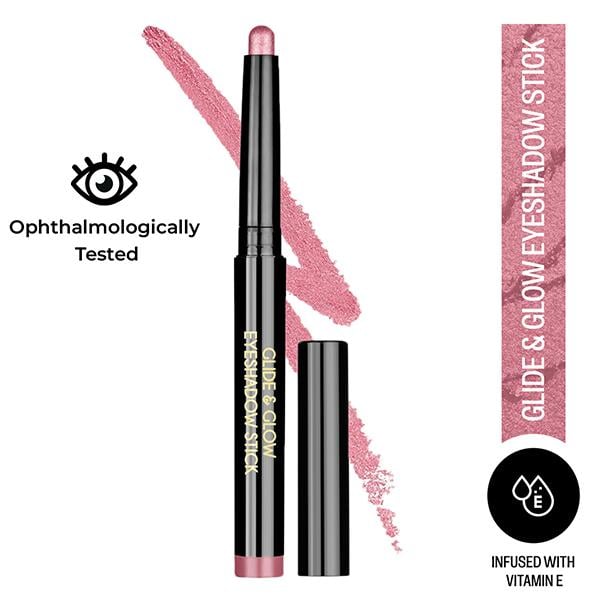 Netmeds | Insight Cosmetics Glide & Glow Eyeshadow Stick Pink Silvet 2 g