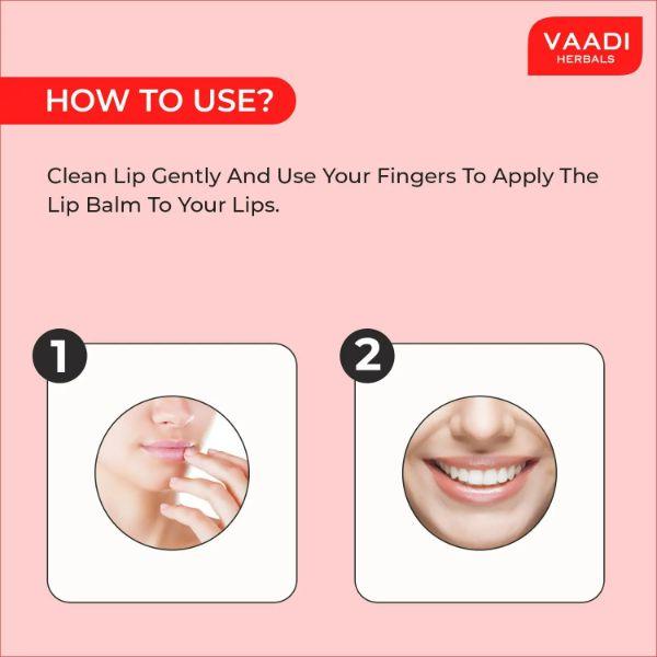 Vaadi Herbals Lip Balm - Strawberry & Honey 10 gm - Lip Balms