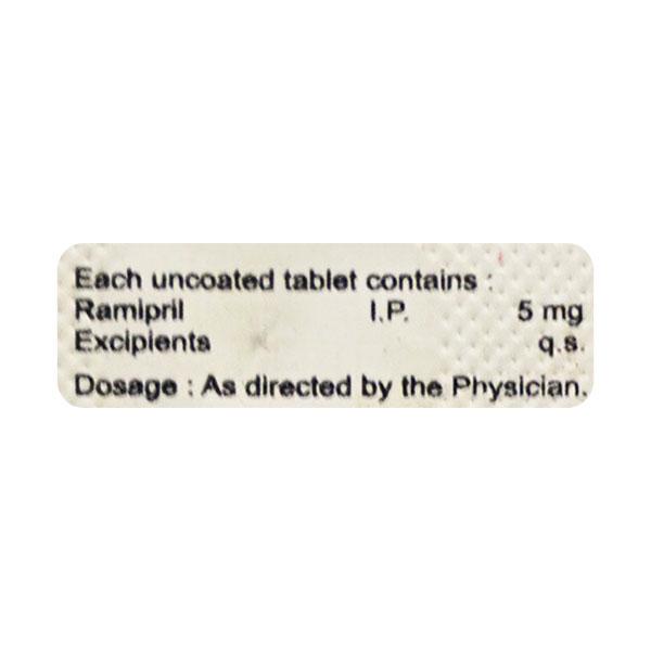 Ramicure 5mg Tablet 10'S - Hypertension-ACE