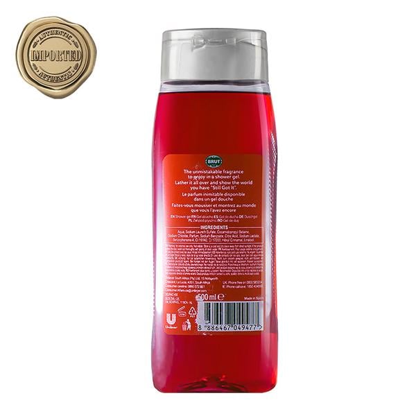 Brut Attraction Total All-In-One Hair & Body Shower Gel 500 ml - Shower Gels & Body Wash
