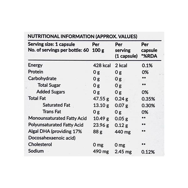 NUTROVA COMPLETE OMEGA 3 GELATIN FREE VEG Capsule 60's - Supplements-Sup