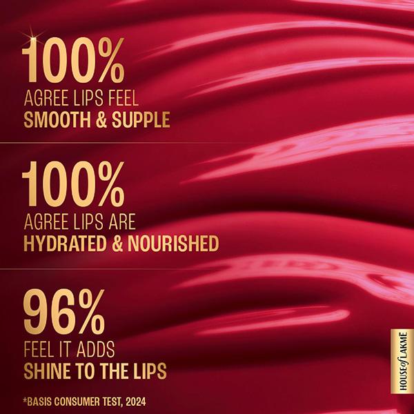 Lakme SuperglowVIT-C Gloss-Cherry RedC3 2.5 ml - Lip Glosses