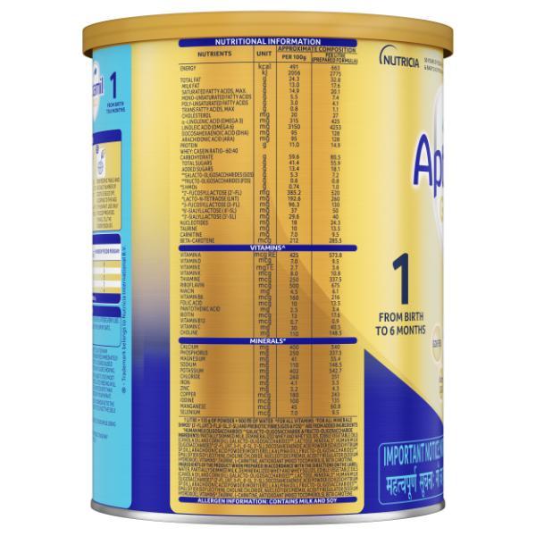 Aptamil Gold Stage 1 (Upto 6 Months) Powder 400 gm (Tin) - Baby And Infant Supplements