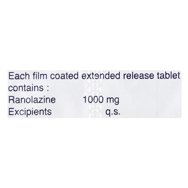Ranx 1000 Tablet 10'S - Angina