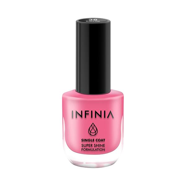 Infinia Pink Single Coat Nail Polish Blable Pink 036 12 ml - Nail Polish