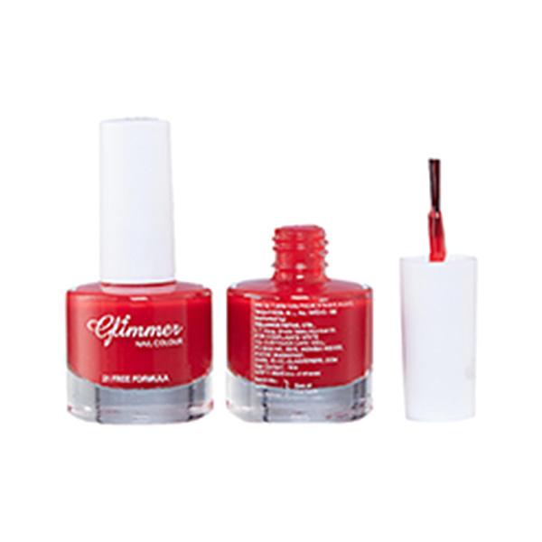 Glimmer Nail Enamel Retro Red 8 ml - Nail Polish