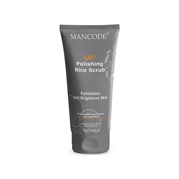 Netmeds | Mancode Polishing Rice Face Scrub Exfoliates And Brightens Skin 100 gm