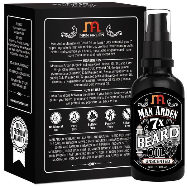 Man Arden 7X Beard Oil - Unscented 30 ml - Beard Oil