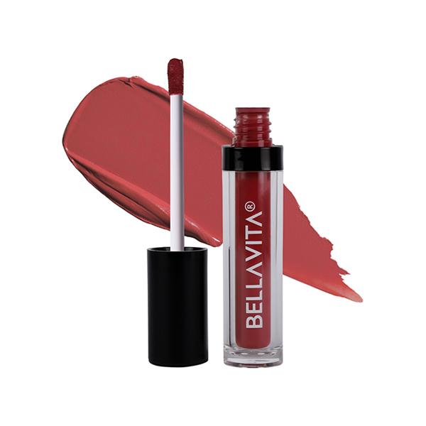 Netmeds | Bellavita Kiss-Proof Liquid Lipstick Naughty Nude 4.5 ml