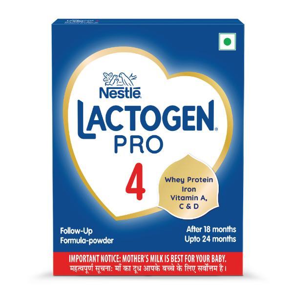 Netmeds | Nestle LACTOGEN PRO 4 Follow Up Formula with Whey Protein, Iron, Vitamin A, C & D (After 18 Months Upto 24 Months) Powder 400 g