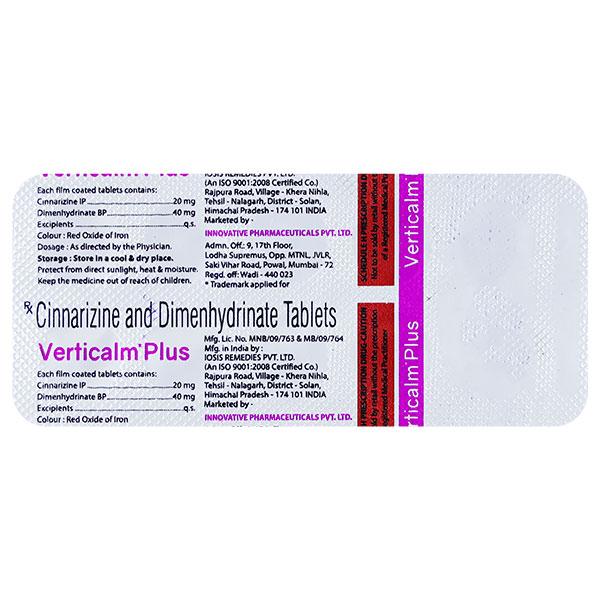 VERTICALM PLUS Tablet 10's - Vertigo-Ant