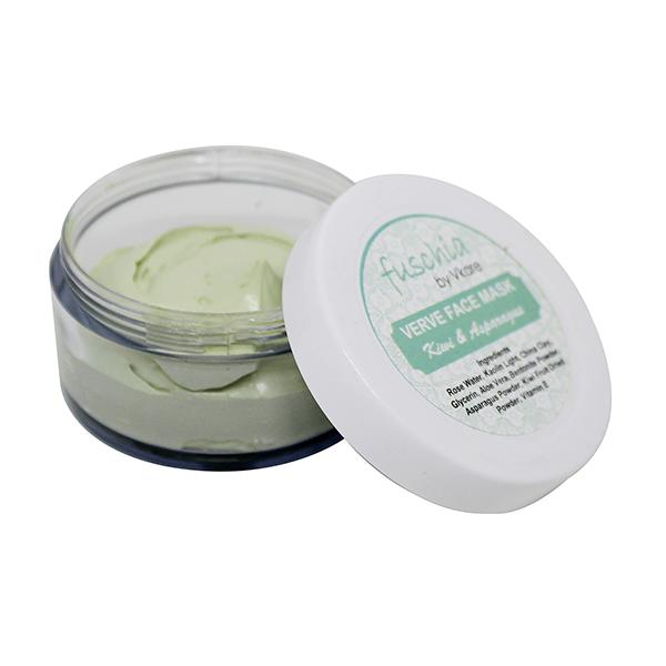 Fuschia Verve Face Mask - Kiwi & Asparagus 50 gm - Masks & Peels