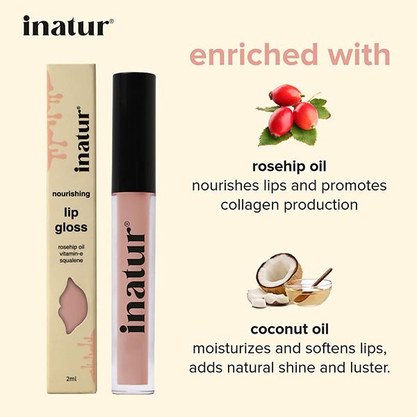 Inatur Lip Gloss - Angelic (L2) 2ml - Lip Glosses