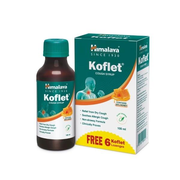 Netmeds | Himalaya Koflet Cough Syrup (Free 6 Koflet Lozenges) 100 ml