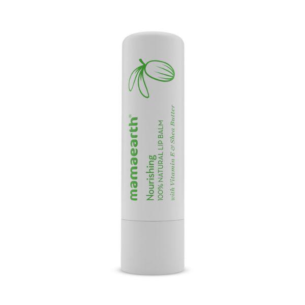 Netmeds | Mamaearth Nourishing 100% Natural Lip Balm with Vitamin E and Shea Butter 4 gm