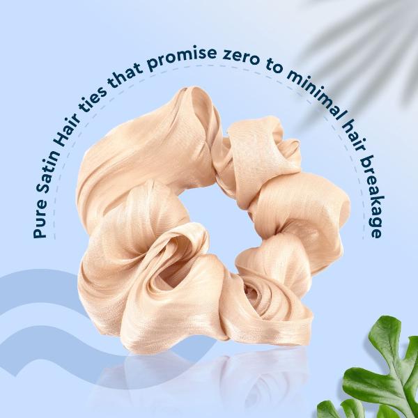GUBB Hair Scrunchie for Women, Elastic Hair Band - Vanilla Swirl 1's - Hair Clips/Bands