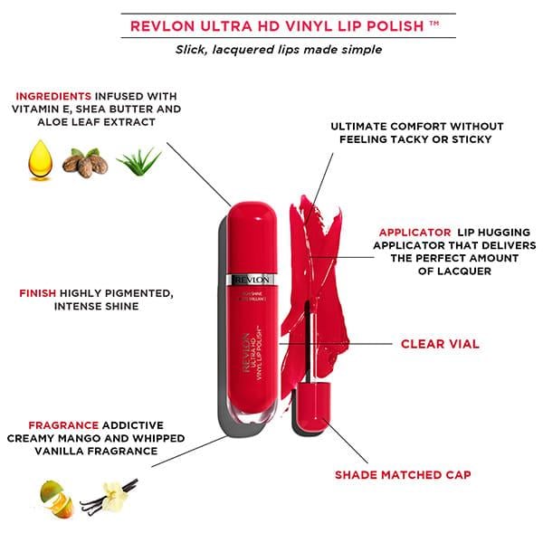 Revlon Ultra Hd Vinyl Lip Polish - Rule The World 5.9 Ml - Liquid Lipsticks