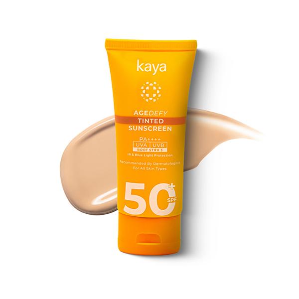 Netmeds | Kaya Agedefy Tinted Sunscreen Spf 50 50 gm