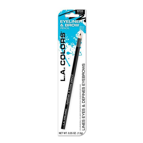 L.A. Colors Eyeliner & Brow Pencil- Black/Brown 1.5 gm