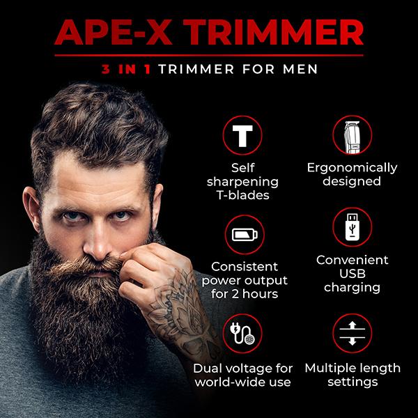 Beardo Ape X 3-in-1 Trimmer for Men - Trimmers