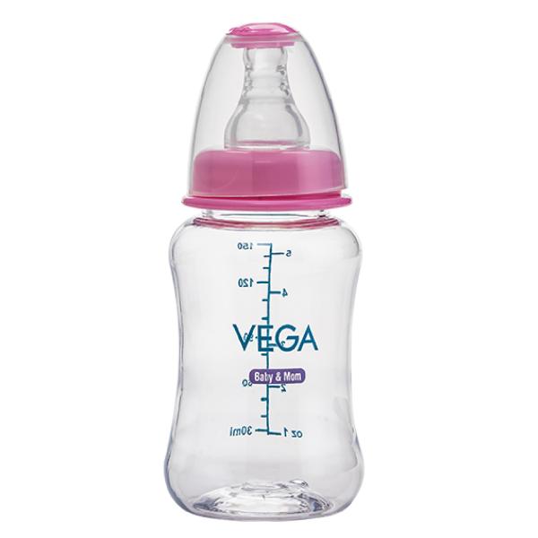 Vega Baby & Mom Tritan Feeding Bottle Regular Neck - Pink 150ml