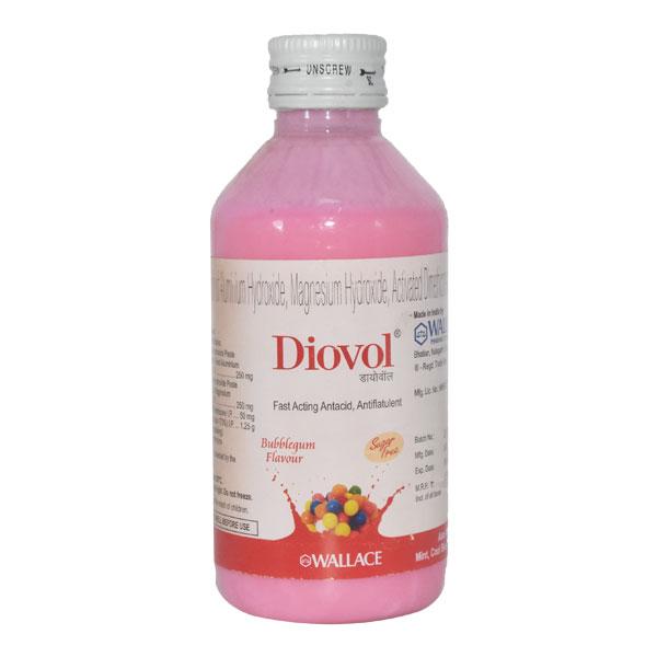Diovol Sugar Free BUBBLEGUM FLAVOUR Suspension 170ml - Ulcer/Reflux/Flatulence-Aaa