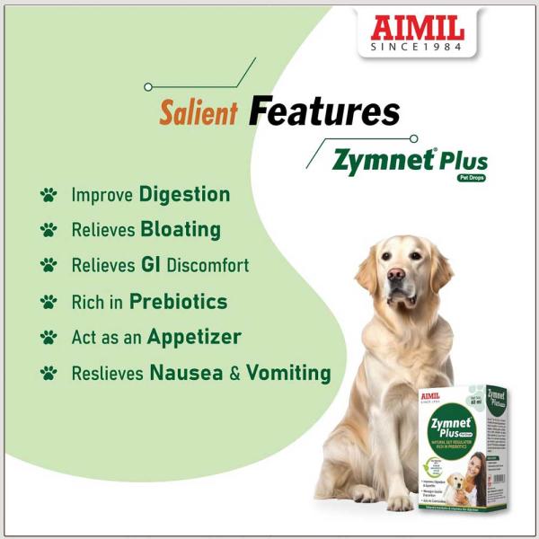 AIMIL Zymnet Plus PET Drops 60 ml - Pet Healthcare