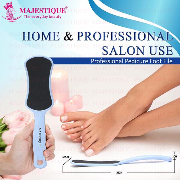 Majestique Foot File Pedicure for Callus Remover and Pedicure Tool for Wet and Dry Feet - Multicolor 1's - Callus Shavers & Stones
