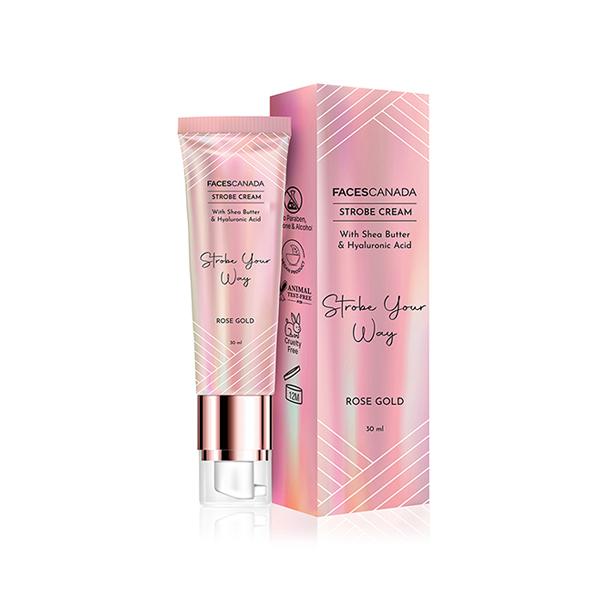 Facescanada Strobe Cream with Shea Butter & Hyaluronic Acid Strobe Your Way Rose-Gold 30ml - Face Moisturizers