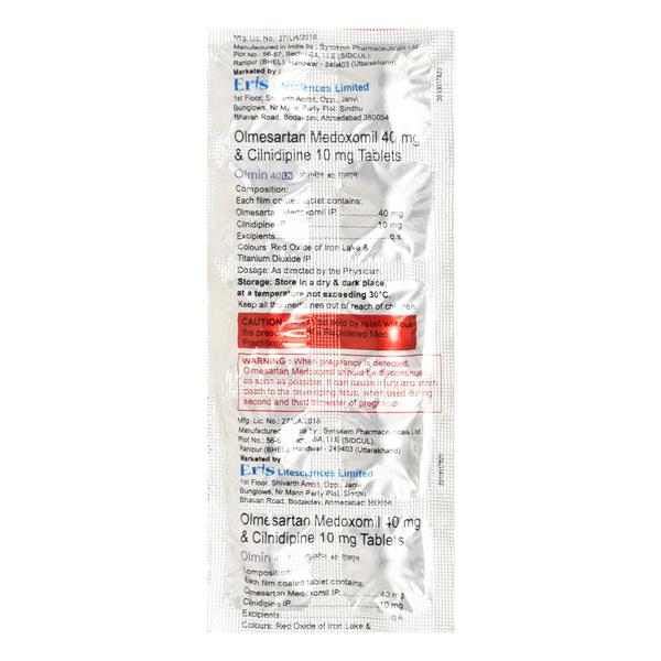 Olmin LN 40mg Tablet 10'S - Hypertension-Ang