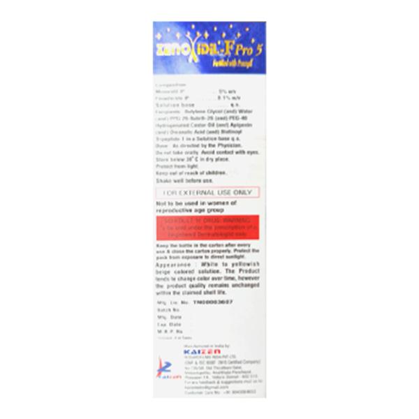 Zenoxidil F Pro 5% Solution 60ml - Hair Loss-Oth