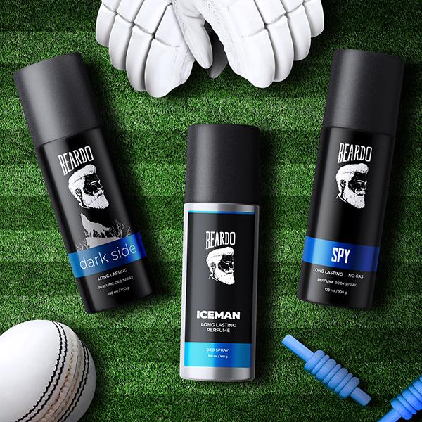 Beardo Iceman 150ml, Darkside 150ml and Spy 120ml Perfume Body Spray Combo for Men 1's - Men Deodorants/Roll-Ons