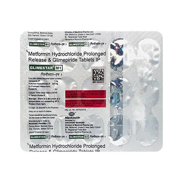 Netmeds | GLIMESTAR M1 Tablet 15's