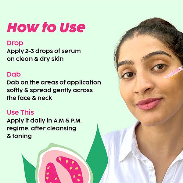 Plix The Plant Fix Glutathione 15 Effervescent Tablets And Guava Serum Combo For Unisex 20 ml - Face Gels