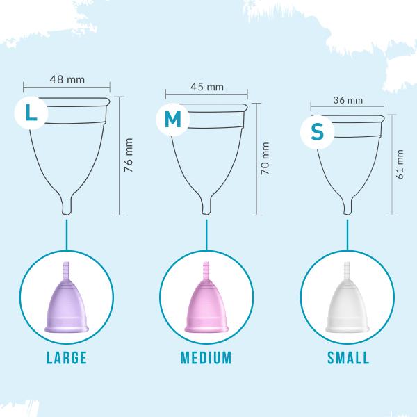 Sirona Reusable Menstrual Cup - Small (Pack of 2) - Menstrual Cups