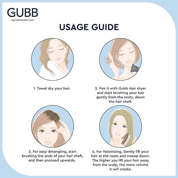 GUBB Vent Hair Brush With Pin - Elite 1's - Hair Brushes