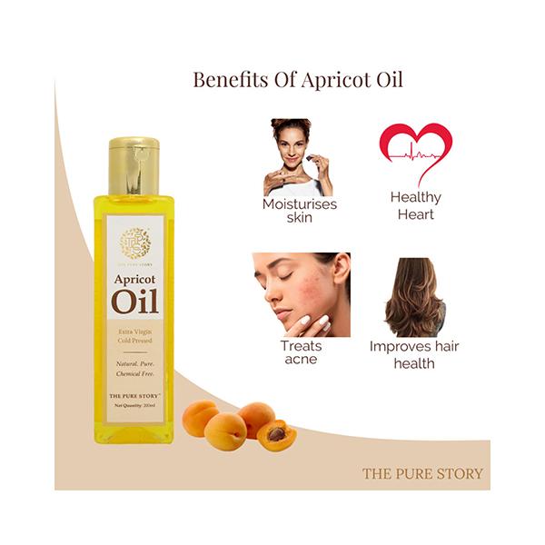 The Pure Story Apricot Oil Pure Natural Cold Pressed 100ml - Face Oils