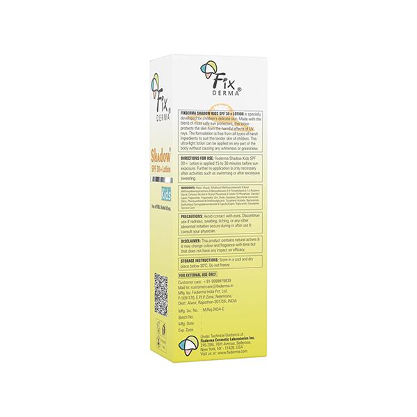 Fixderma Shadow SPF 30+ Lotion For Kids 75 ml - Body Sunscreen