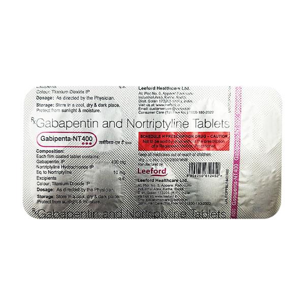 Netmeds | GABIPENTA NT 400 Tablet 10's